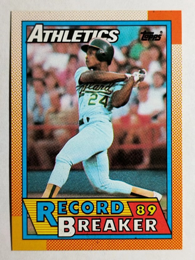 1990 Topps #7 Rickey Henderson RB