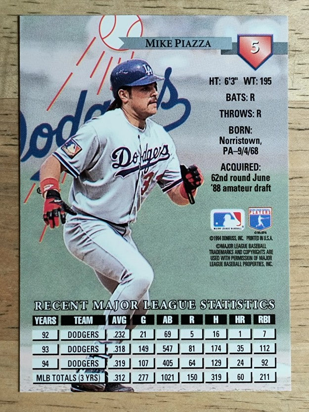 1995 Donruss #5 Mike Piazza