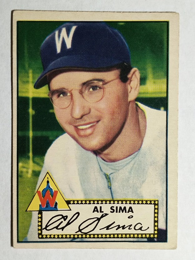 1952 Topps #93 Al Sima RC (VGEX)