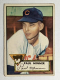 1952 Topps #127 Paul Minner RC (VG)