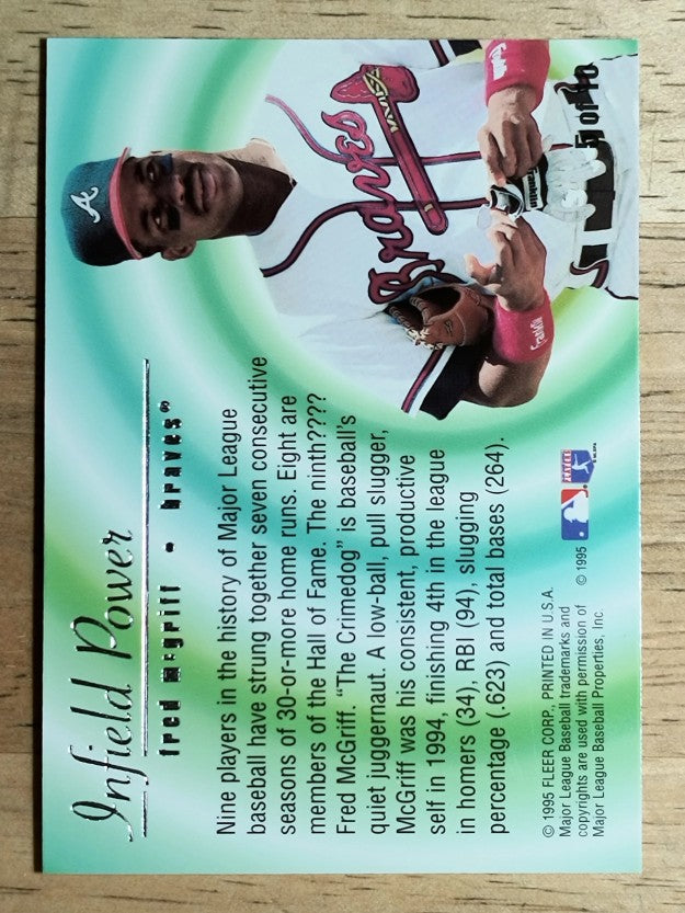 1995 Flair Infield Power #5 Fred McGriff