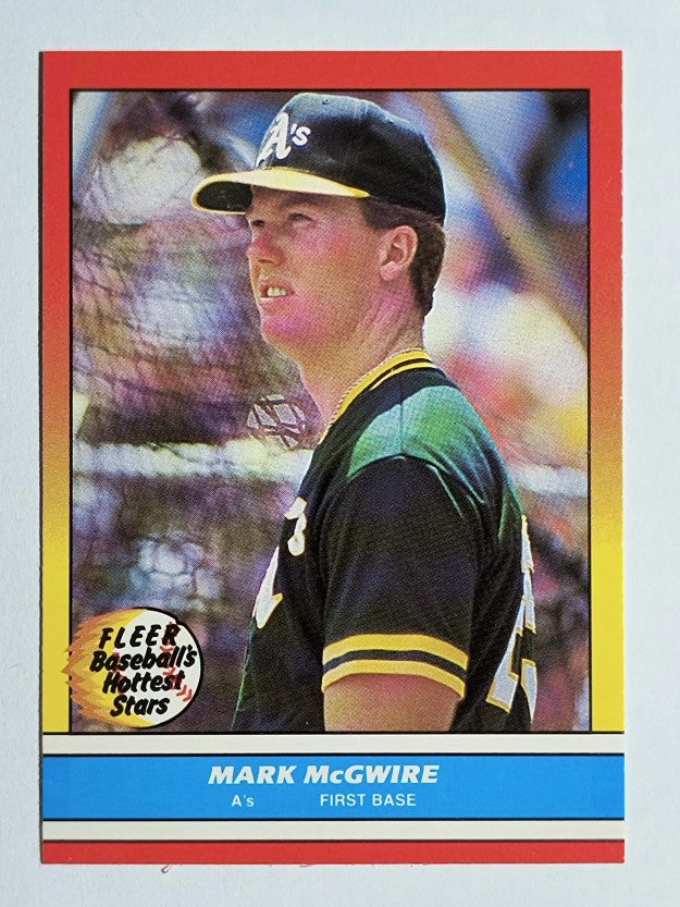 1988 Fleer Hottest Stars #26 Mark McGwire
