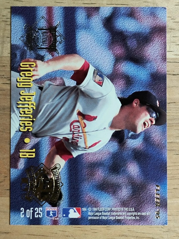 1995 Fleer All-Stars #2 Frank Thomas/Gregg Jefferies