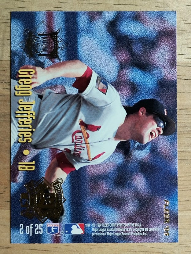 1995 Fleer All-Stars #2 Frank Thomas/Gregg Jefferies