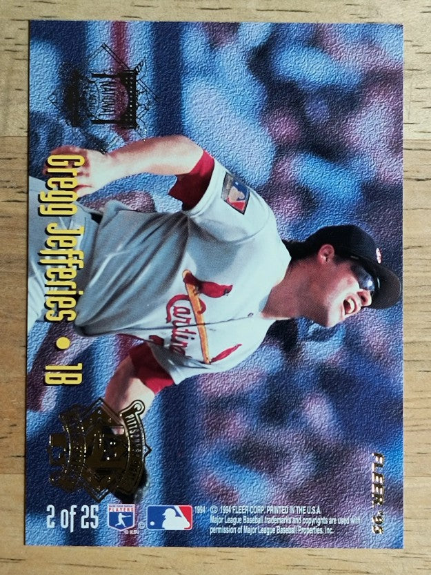 1995 Fleer All-Stars #2 Frank Thomas/Gregg Jefferies