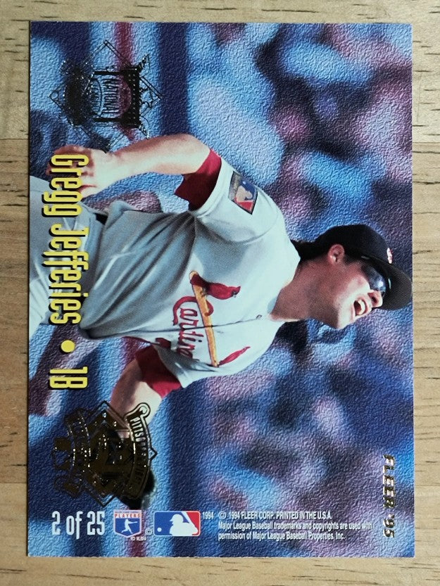1995 Fleer All-Stars #2 Frank Thomas/Gregg Jefferies