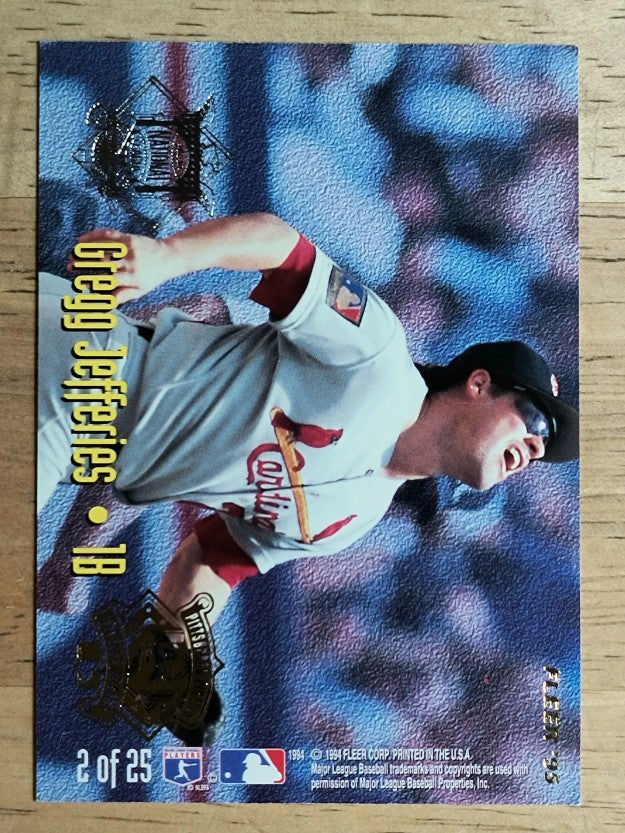 1995 Fleer All-Stars #2 Frank Thomas/Gregg Jefferies