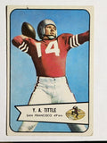 1954 Bowman #42 Y.A.Tittle (VGEX)