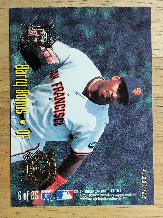 1995 Fleer All-Stars #6 Barry Bonds/Joe Carter