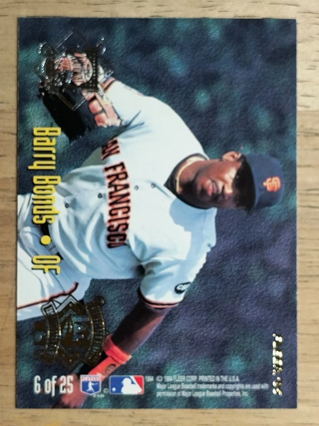 1995 Fleer All-Stars #6 Barry Bonds/Joe Carter
