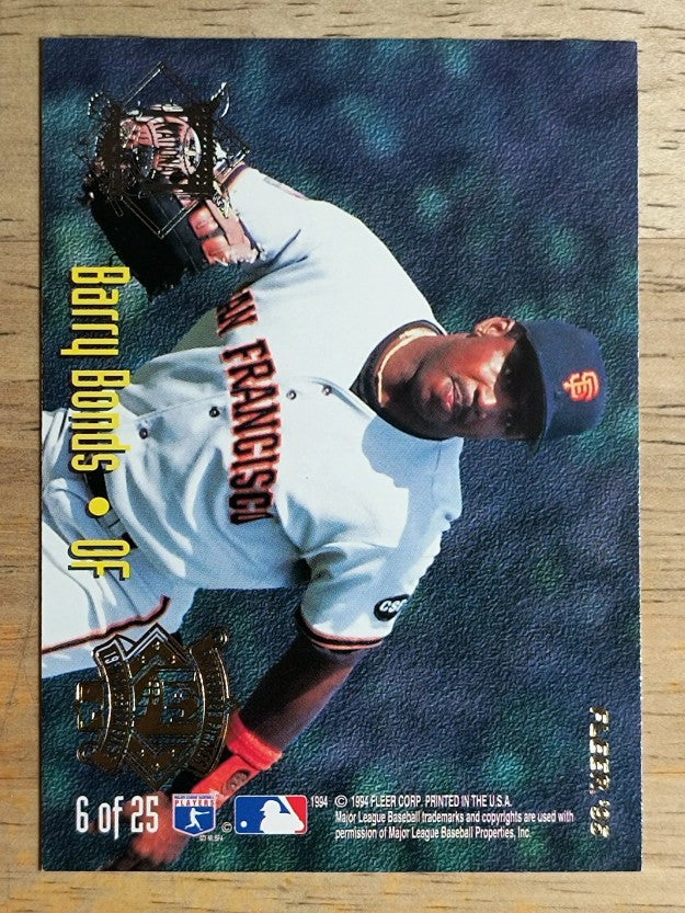 1995 Fleer All-Stars #6 Barry Bonds/Joe Carter