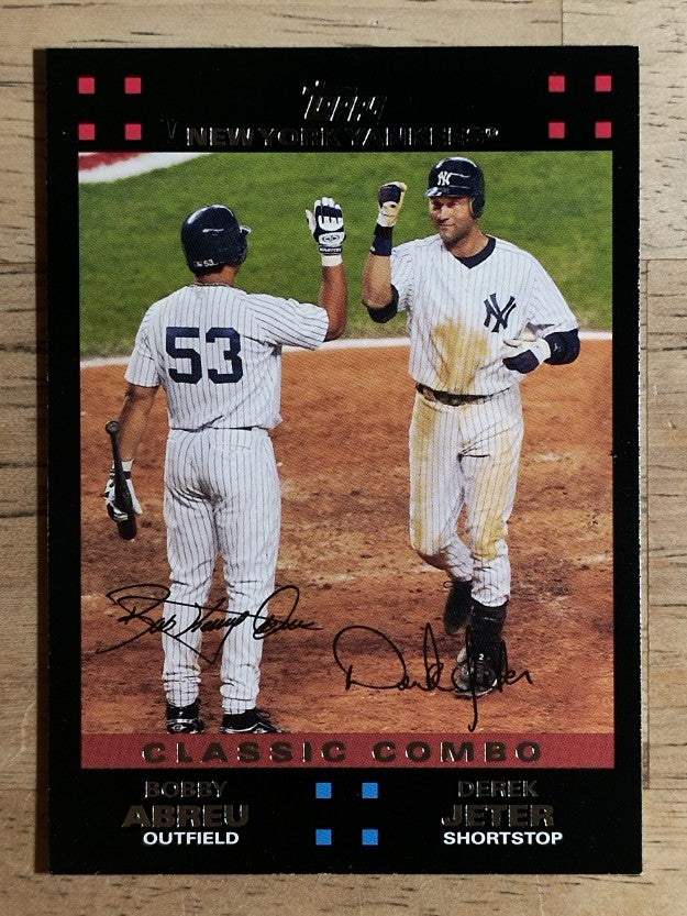 2007 Topps #327 Bob Abreu/Derek Jeter CC