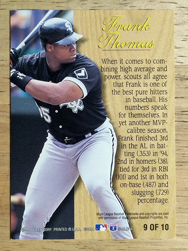 1995 Fleer Lumber Company #9 Frank Thomas