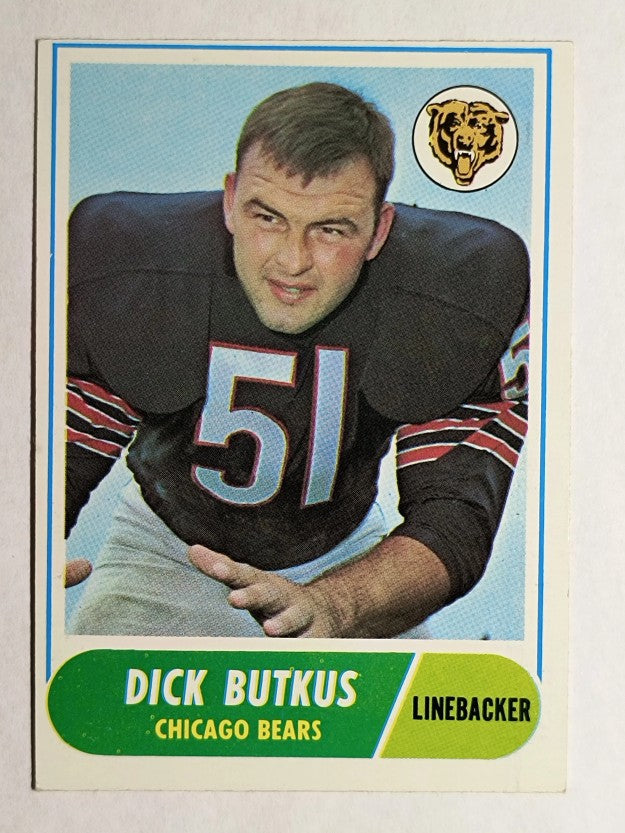 1968 Topps #127 Dick Butkus (EX)