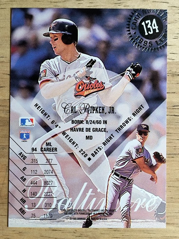 1995 Leaf #134 Cal Ripken