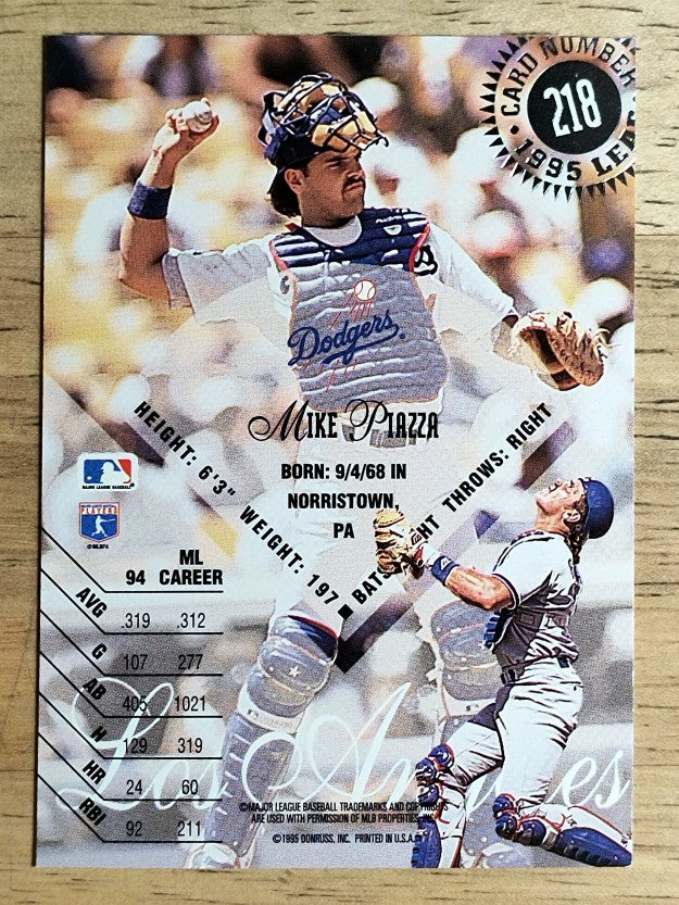 1995 Leaf #218 Mike Piazza