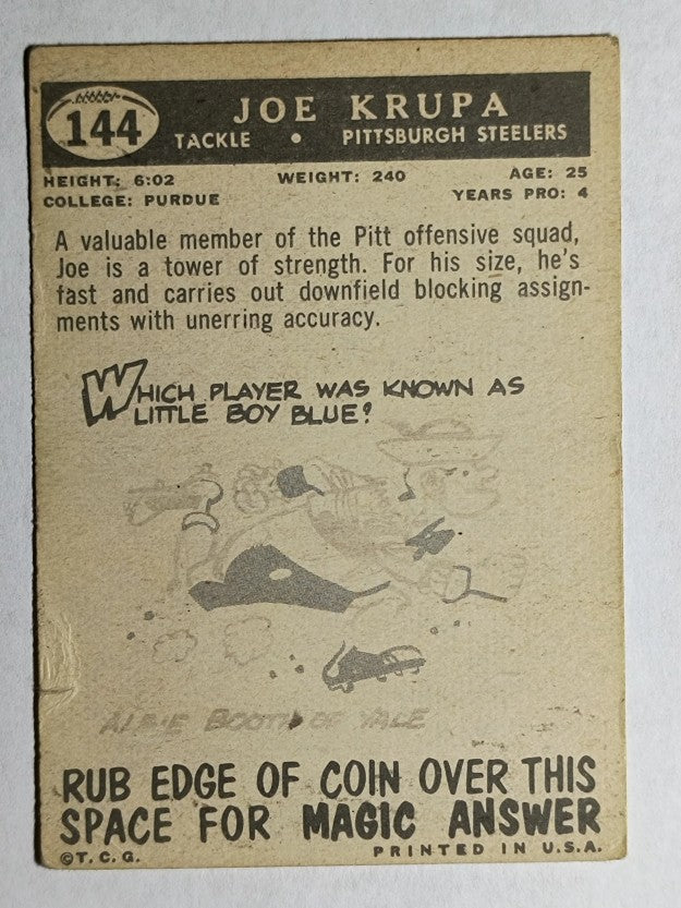 1959 Topps #144 Joe Krupa (VG)