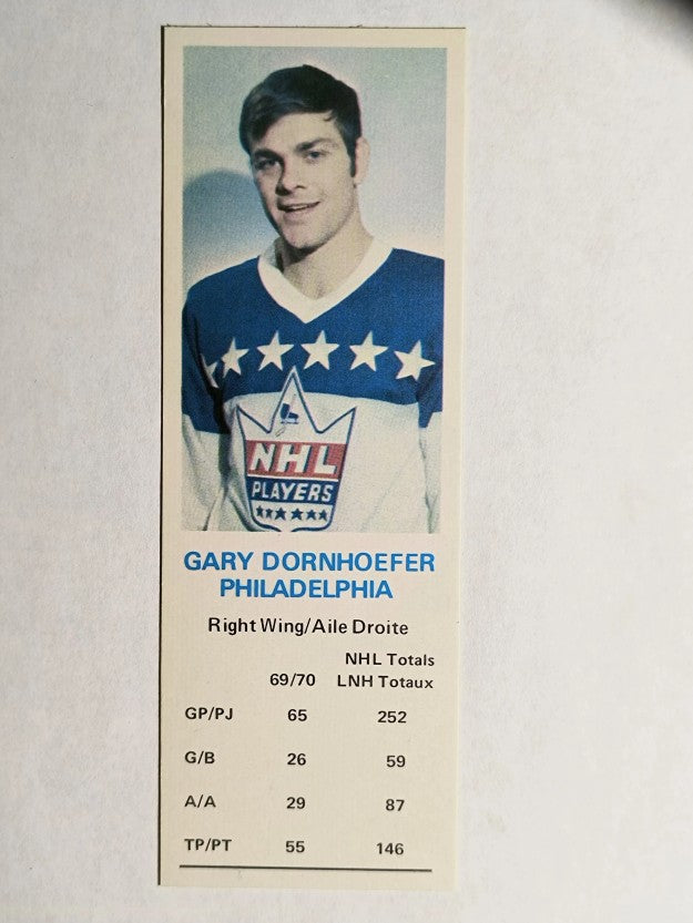 1970-71 Dad's Cookies #24 Gary Dornhoefer (MINT)
