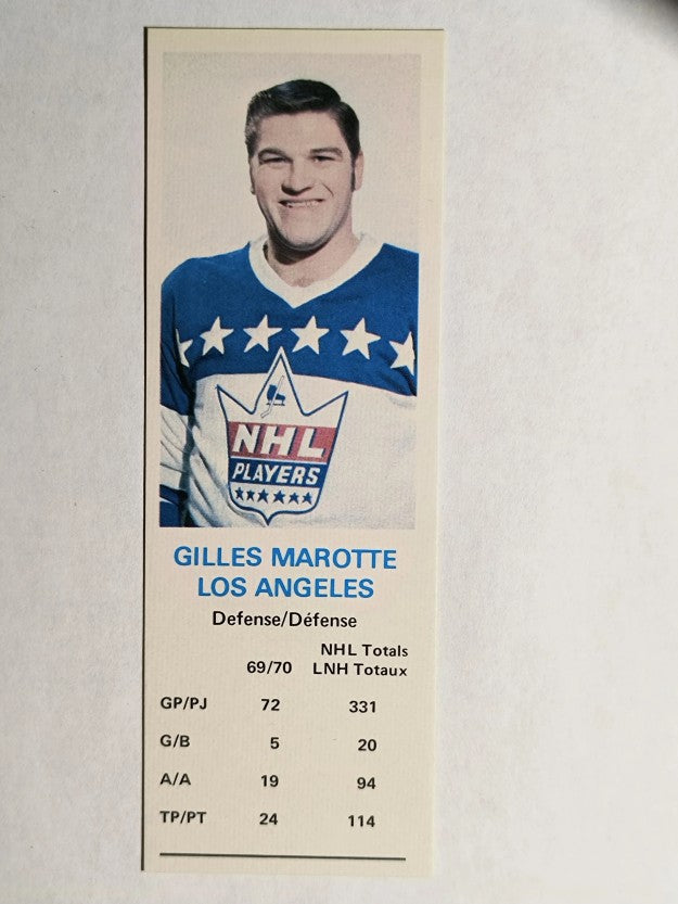1970-71 Dad's Cookies #76 Gilles Marotte (MINT)