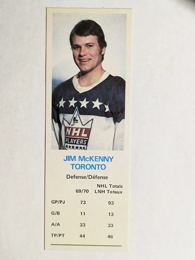 1970-71 Dad's Cookies #82 Jim McKenny (MINT)