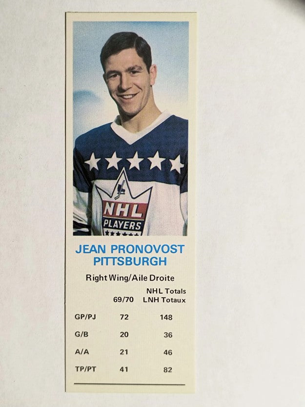 1970-71 Dad's Cookies #105 Jean Pronovost (MINT)