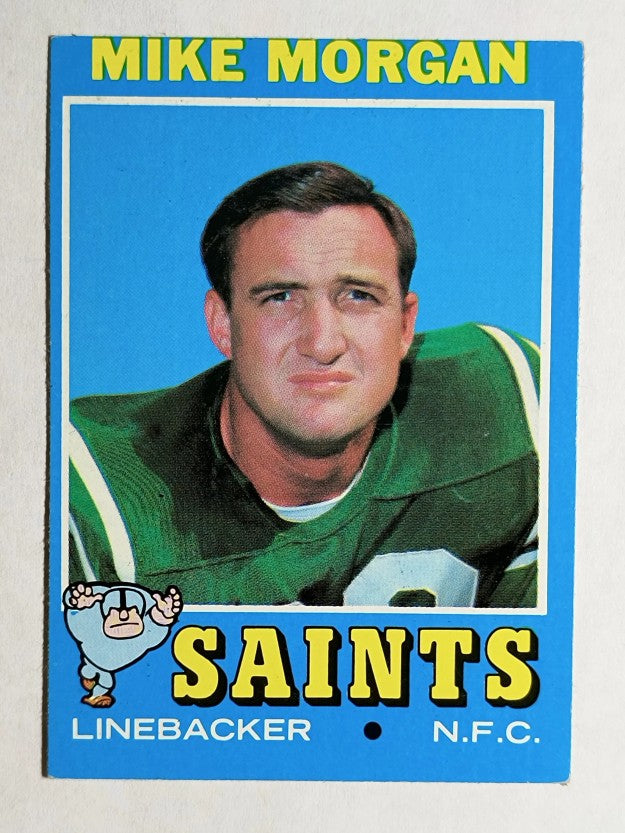 1971 Topps #57 Mike Morgan LB RC (VGEX)