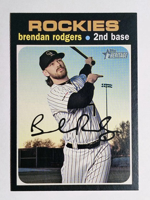 2020 Topps Heritage #44 Brendan Rodgers