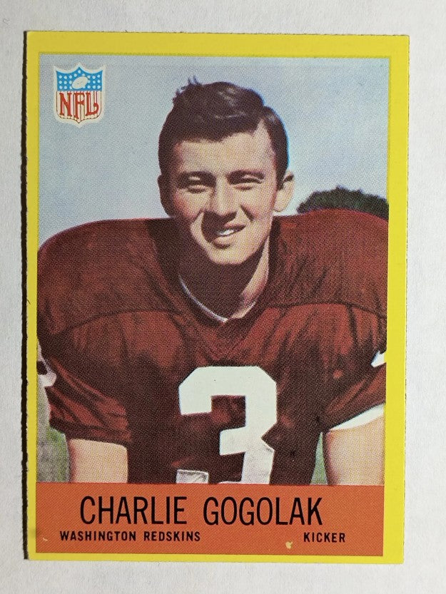 1967 Philadelphia #182 Charlie Gogolak RC (NM)