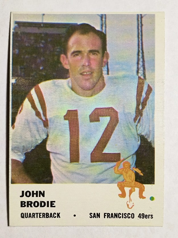 1961 Fleer #59 John Brodie RC (EXMT)