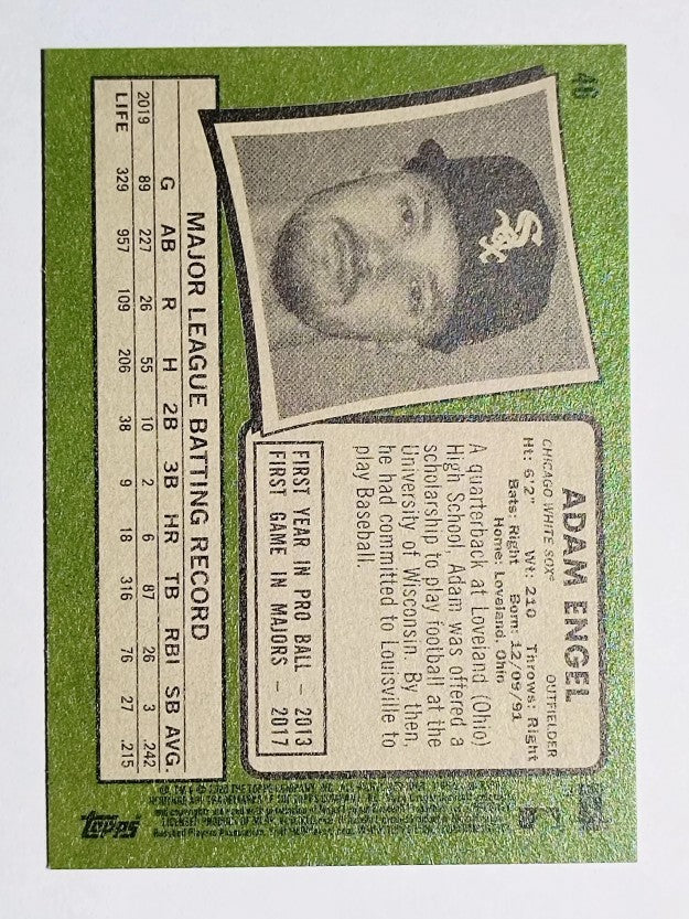 2020 Topps Heritage #46 Adam Engel