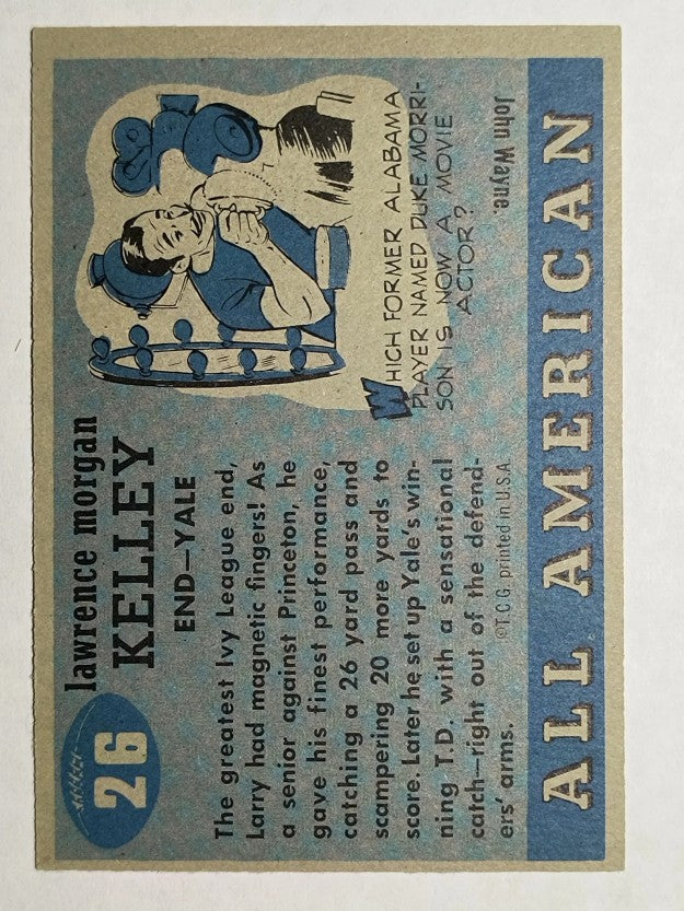 1955 Topps All American #26 Larry Kelley SP RC (NM)
