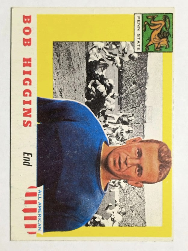 1955 Topps All American #33 Bob Higgins RC (VGEX)