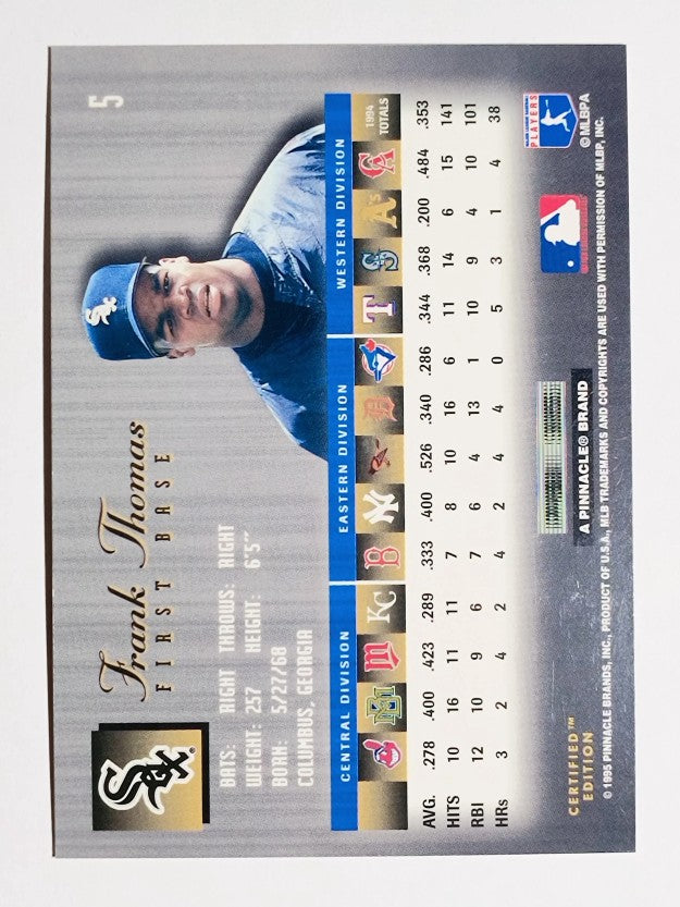 1995 Select Certified #5 Frank Thomas