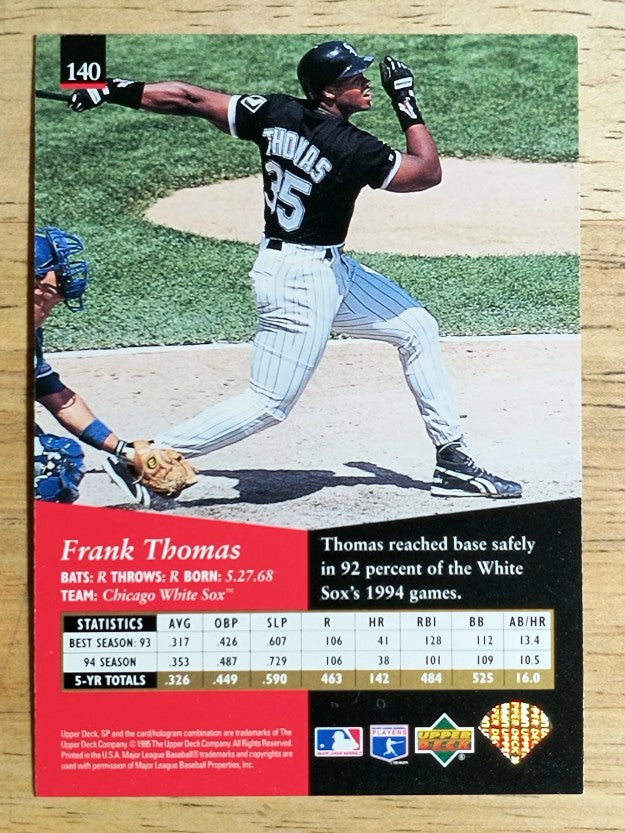 1995 SP #140 Frank Thomas