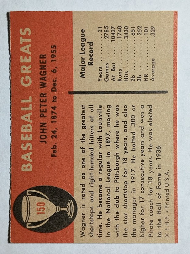 1961 Fleer #150 Honus Wagner (EXMT)