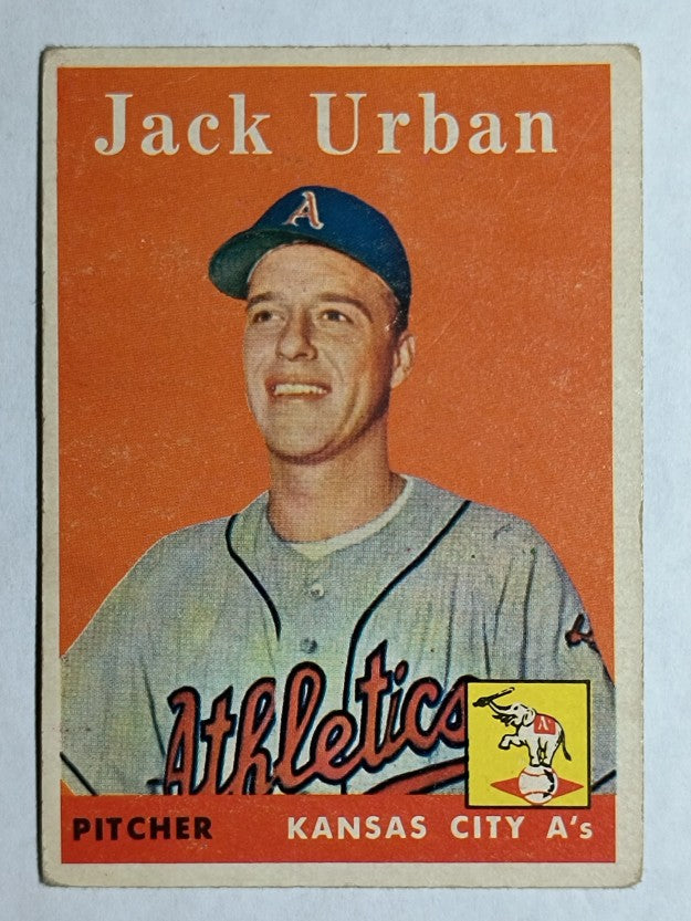 1958 Topps #367 Jack Urban RC (VGEX)