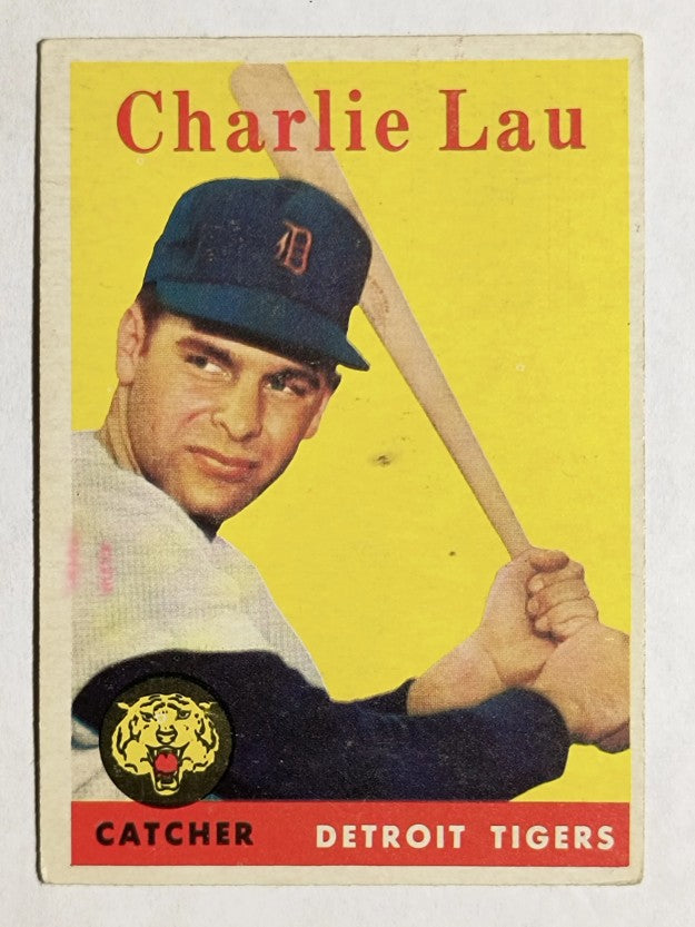 1958 Topps #448 Charlie Lau RC (VG)