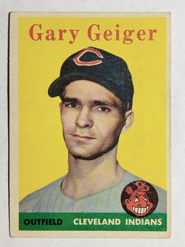 1958 Topps #462 Gary Geiger SP RC (EX)