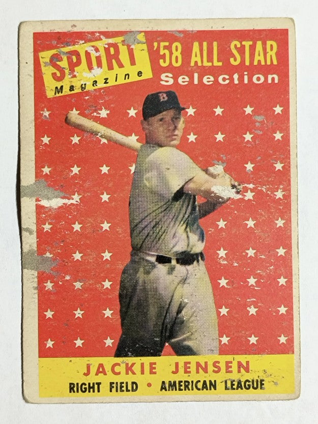1958 Topps #489 Jackie Jensen AS (POOR)