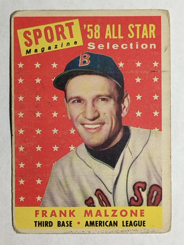 1958 Topps #481 Frank Malzone AS (VG)
