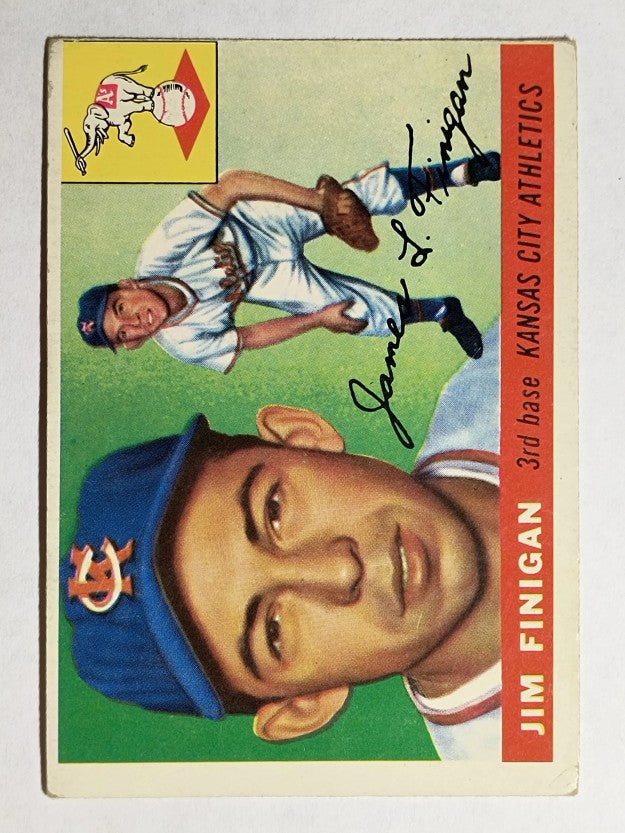 1955 Topps #14 Jim Finigan RC (VG)