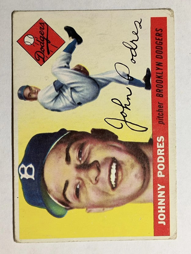 1955 Topps #25 Johnny Podres (VG)