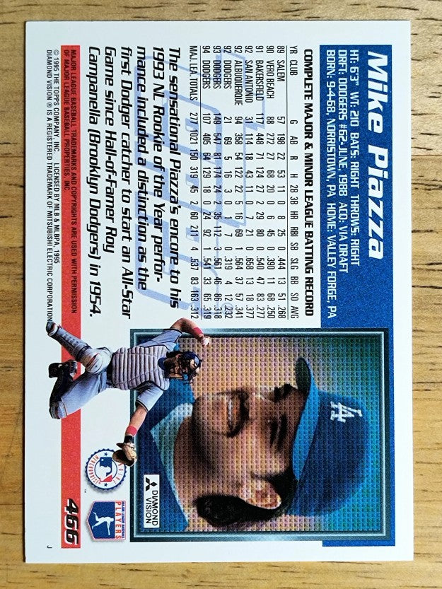 1995 Topps #466 Mike Piazza