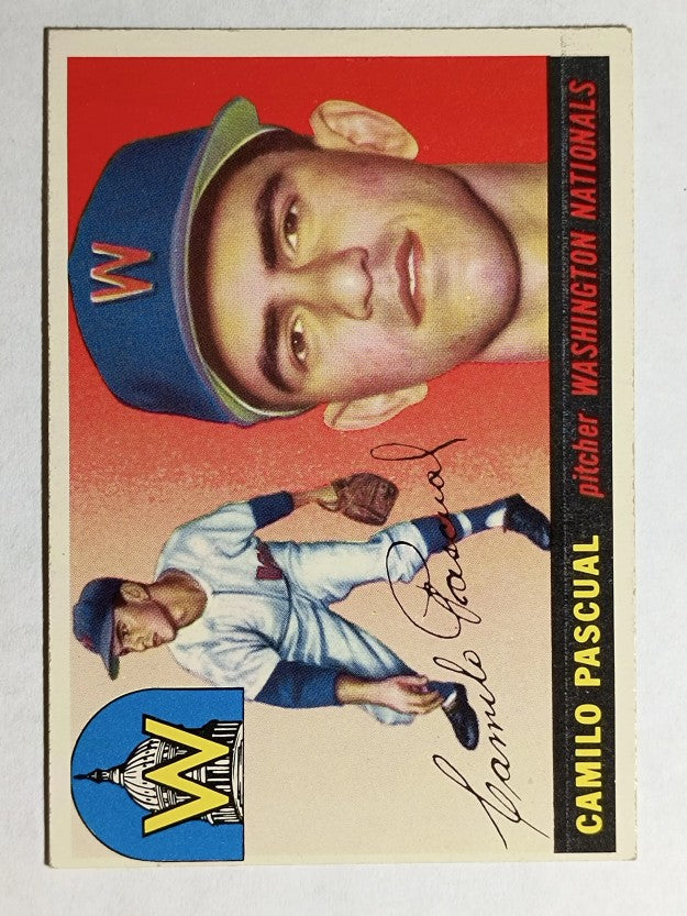 1955 Topps #84 Camilo Pascual RC (VGEX)