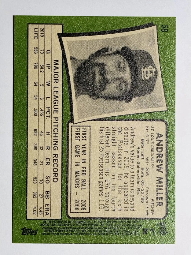 2020 Topps Heritage #58 Andrew Miller