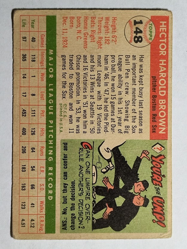 1955 Topps #148 Hal Brown (VG)
