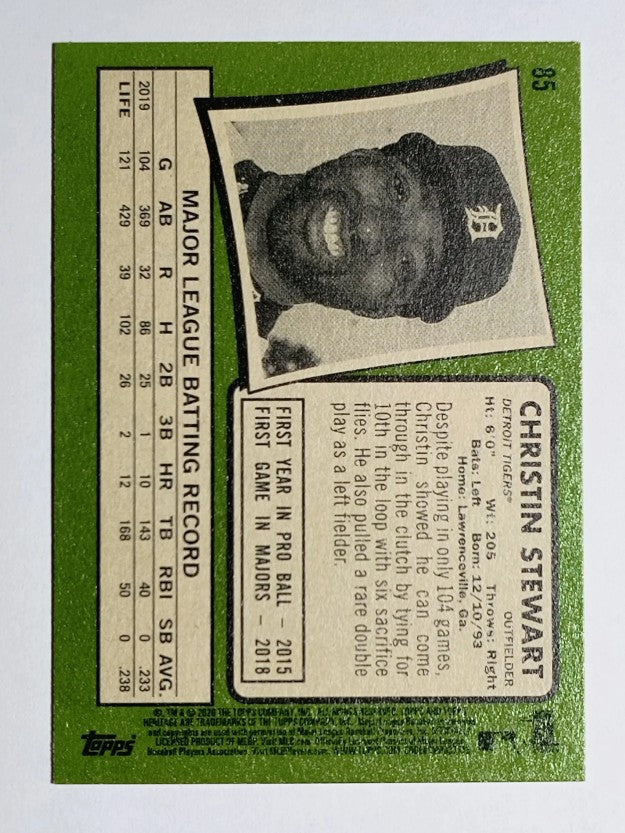 2020 Topps Heritage #85 Christin Stewart