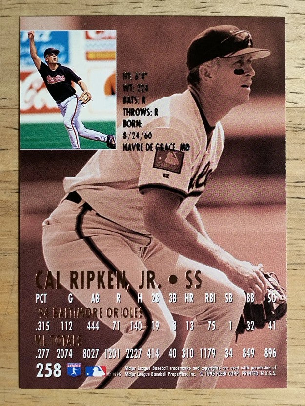 1995 Ultra #258 Cal Ripken