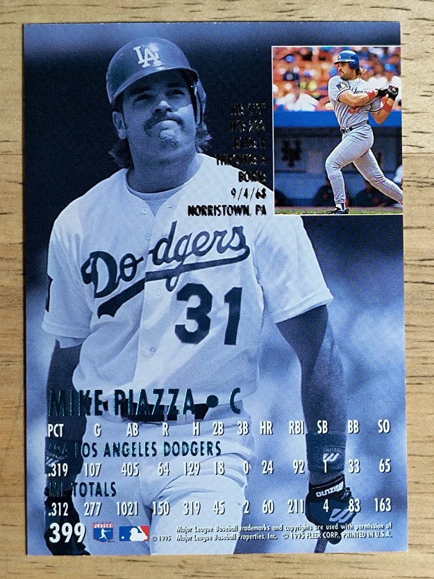 1995 Ultra #399 Mike Piazza