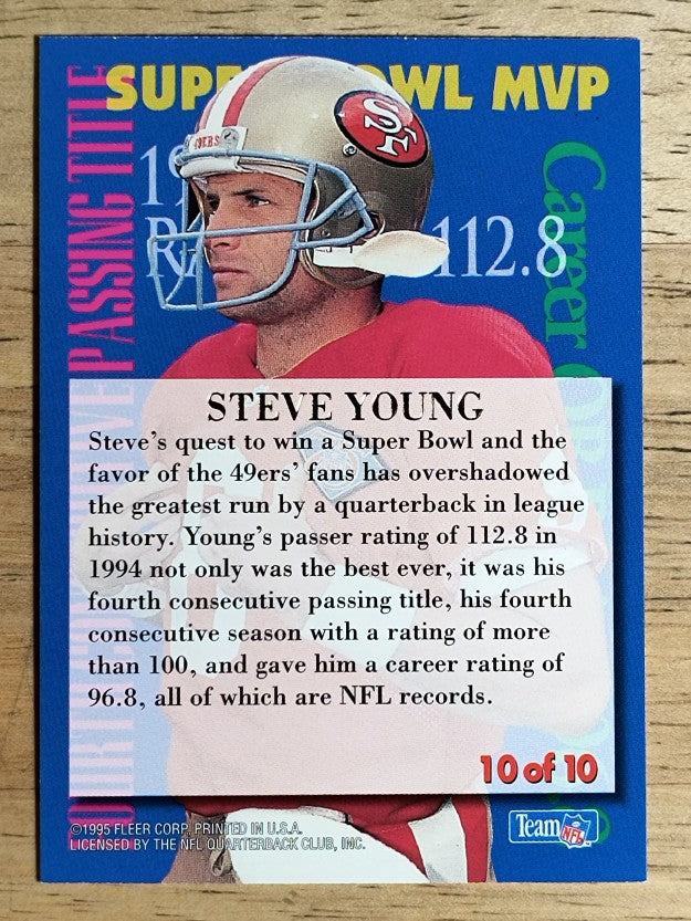 1995 Ultra Achievements #10 Steve Young